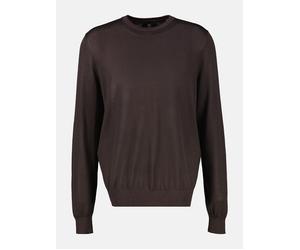 LERROS Dezent gestalteter Strickpullover aus weicher Merinowolle - Timber Brown M