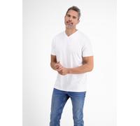 LERROS Doppelpack Herren T-Shirt, V-Neck in Premium Baumwollqualität - White L