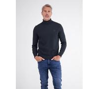 Rollkragenpullover LERROS "Eleganter Strickpullover mit Rollkragen aus reiner Baumwolle", Herren, Gr. M, schwarz (classic navy), 100% Baumwolle, ohne Ausschnitt, Pullover Rollkragenpullover (86308351-