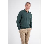 LERROS Elegantes Langarmpolo mit raffinierten Vertikalstreifen - Cedar Green XXL