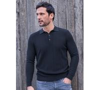 LERROS Elegantes Langarmpolo mit raffinierten Vertikalstreifen - Classic Navy XL
