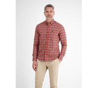 LERROS Karohemd Herren Regular Fit Baumwolle rot, S