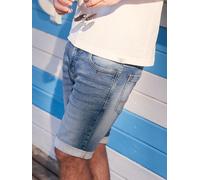 LERROS Flexible 5-Pocket Denim-Shorts im bekannten BAXTER-Style - Mid Blue Used Wash 30