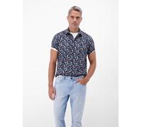 LERROS Floral bedrucktes Halbarmhemd, 100 % Baumwolle - Classic Navy L