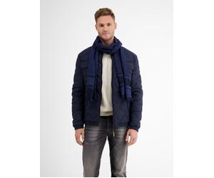 LERROS Gemusterter Schal aus weicher Baumwollmischung - Classic Navy PCK