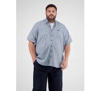 LERROS Gestreiftes Herrenhemd in Großen Größen - Cobalt Blue 4XL