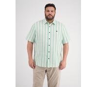LERROS Gestreiftes Kurzarmhemd in grossen Größen - Mint Water 6XL