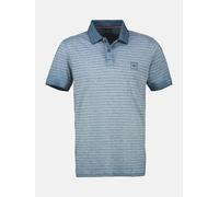 LERROS Gestreiftes Poloshirt in Großen Größen - Crispy Blue 6XL
