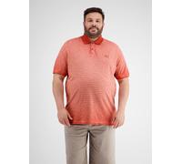 Poloshirt LERROS "LERROS Gestreiftes Poloshirt in Großen Größen", Herren, Gr. 4XL, earth rot, 100% Baumwolle, ohne Ausschnitt, Kurzarm, Shirts (44878910-4XL) earth rot