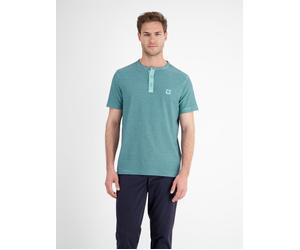 LERROS Gestreiftes Serafino-Shirt für Herren - Coastal Blue S