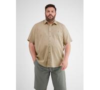 LERROS Halbarmhemd in Großen Größen - Light Dune Beige 5XL