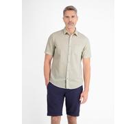 Kurzarmhemd LERROS, Herren, Gr. XXL, N-Gr, weiß (bone weiß), Obermaterial: 80% Baumwolle, 20% Leinen, unifarben, casual, regular fit taillenbedeckt, Kurzarm, Hemden, mit Brusttasche (36944701-XXL) bon