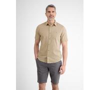 LERROS Halbarmhemd mit Leinenanteil, unifarben - Light Dune Beige L
