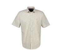 Kurzarmhemd LERROS "LERROS Halbarmhemd, sommerlich gemustert", Herren, Gr. M, Normalgrößen, weiß, 97% Baumwolle, 3% Elasthan, Kurzarm, Hemden (70292066-M) weiß