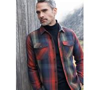 Karohemd LERROS "LERROS Hemdjacke im Holzfällerstil, robust, lässig, zeitlos", Herren, Gr. XL, Normalgrößen, blau (classic navy), 100% Baumwolle, Hemden (40344330-XL) classic navy