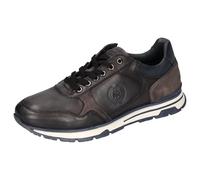 Sneaker LERROS, Herren, Gr. 41, grau (anthrazit, taupe), Leder, Schuhe Sneaker, mit Reißverschluss, Schnürschuh, Freizeitschuh, Halbschuh (17762769-41) anthrazit, taupe