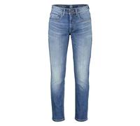 Relax-fit-Jeans LERROS "LERROS BAXTER 5-Pocket-Denim im Used-Look, RELAXED FIT", Herren, Gr. 36, Länge 34, blau (strong blau), 99% Baumwolle, 1% Elasthan, Jeans (12453052-36) strong blau
