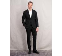 Baukastenhose LERROS "LERROS Herren Anzughose mit Stretchanteil, gerade geschnitten" Gr. 54, Normalgrößen, schwarz (black) Herren Hosen Anzughosen (87656536-54)