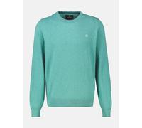 LERROS Herren Basic Strickpullover - Fjord Blue Melange XL