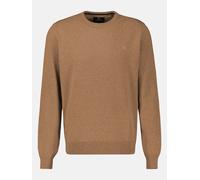 LERROS Herren Basic Strickpullover - Light Coffee Melange XXL