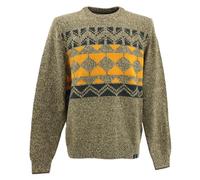 Lerros, Herren Crew Neck Rundhals Pullover Pulli Mittlerer Glattstrick Braun Orange XXL