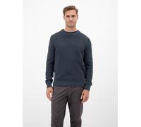 Rundhalspullover LERROS, Herren, Gr. 3XL, classic navy, Strick, Obermaterial: 100% Baumwolle, unifarben, normal hüftbedeckend, Rundhals, Flachstrickbündchen, Pullover, in sportiver Struktur (75333220-