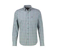 Langarmhemd LERROS, Herren, Gr. XXL, N-Gr, fjord blau, Web, Obermaterial: 100% Baumwolle, kariert, normal hüftbedeckend, Rundhals, 2-Knopf-Manschette, Hemden Langarmhemd, kariert (23982154-XXL)