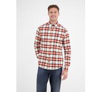 LERROS Herren Langarmhemd in weicher Flanellqualität - Spicy Orange S