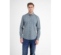 LERROS Langarmhemd Herren Regular Fit Baumwolle blau, S