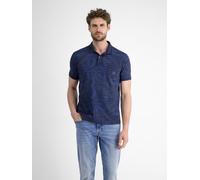 Poloshirt LERROS "LERROS Herren Poloshirt, floral bedruckt", Herren, Gr. M, blau (classic navy), 100% Baumwolle, ohne Ausschnitt, Kurzarm, Shirts (37884822-M) classic navy