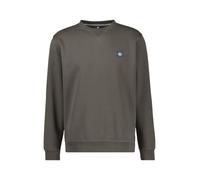 Sweatshirt LERROS, Herren, Gr. XXL, basalt grau 277, Sweatware, Obermaterial: 50% Baumwolle, 50% Polyester, normal hüftbedeckend, Rundhals, Bündchen, Sweatshirts Sweatshirt, mit Logo-Badge (47155529-X
