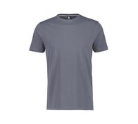 T-Shirt LERROS, Herren, Gr. XXXL (60/62), grau (rock grau), Single Jersey, Obermaterial: 100% Baumwolle, unifarben, regular fit hüftlang, Rundhals, abgesteppt, Shirts T-Shirt, im Basic-Look (89854969-