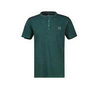 LERROS Kurzarmshirt Serafino-Kragen Rundhals Damen Soft Teal unifarben Jersey 100% Baumwolle Gr. XL
