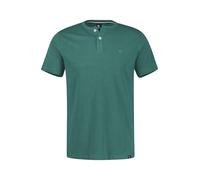 LERROS Serafino Shirt mit Rundhalsausschnitt und Knopfleiste - Soft Teal XL