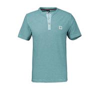 LERROS - Herren Serafino Kurzarm T-Shirt, Regular Fit, (2523910), Größe:L, Farbe:Coastal Blue (456)