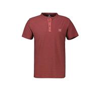 LERROS - Herren Serafino Kurzarm T-Shirt, Regular Fit, (2523910), Größe:L, Farbe:Earth red (331)