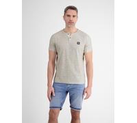 LERROS Herren Serafino-Shirt, gestreift - Broken White S