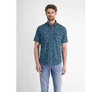 LERROS Herren Sommerhemd, floral bedruckt - Classic Navy S