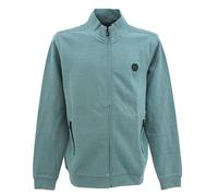 LERROS, Herren Strickjacke Sweatjacke Feiner Jaquardstrick Türkisgrün Melange M