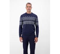 LERROS Herren Strickpullover aus Woll-Kaschmir-Mix, skandinavisch inspiriert - Classic Navy M
