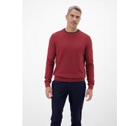 Strickpullover LERROS, Herren, Gr. XL, maple rot, Strick, Obermaterial: 100% Baumwolle, unifarben, regular fit normal, Rundhals, Rippbündchen, Pullover, mit Logo Stickerei (49807867-XL) maple rot