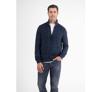 LERROS Herren Stricktroyer mit Zopfmuster - Classic Navy XL