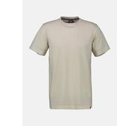 T-Shirt LERROS "LERROS Herren T-Shirt in Übergrößen", Herren, Gr. 3XL, weiß (broken weiß), 100% Baumwolle, Rundhals, Kurzarm, Shirts (92516524-XXXL) broken weiß
