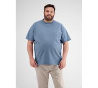 T-Shirt LERROS "LERROS Herren T-Shirt in Übergrößen", Herren, Gr. 5XL, blau (crispy blau), 100% Baumwolle, Rundhals, Kurzarm, Shirts (61661707-5XL) crispy blau