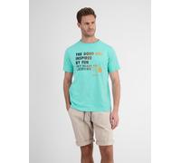 LERROS Herren T-Shirt mit Frontprint - Iced Mint S
