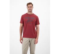 LERROS Herren T-Shirt mit Outdoorprint - Maple Red XL