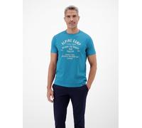 LERROS Herren T-Shirt mit Outdoorprint - Swedish Blue XXL