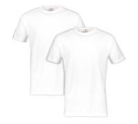 LERROS Herren T-Shirts mit Rundhalsausschnitt (DE/NL/SE/PL, Alphanumerisch, XXL, Regular, Regular, weiß)