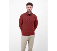 LERROS Herren-Troyer mit Jacquardmuster - Maple Red XXL