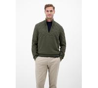 LERROS Herren-Troyer mit Jacquardmuster - Nordic Olive L